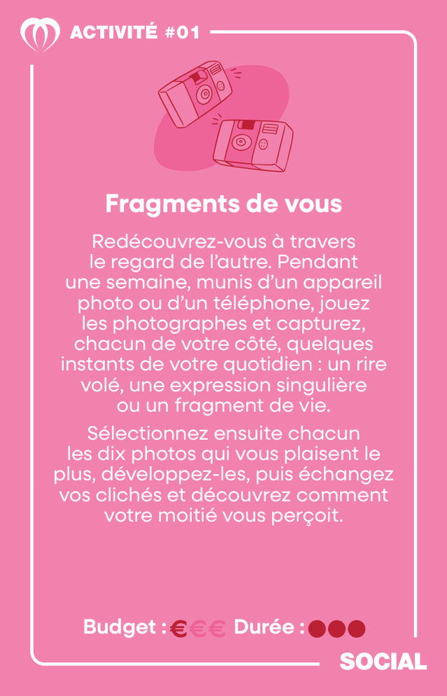 Carte SOCIAL COUPLES : activité #1