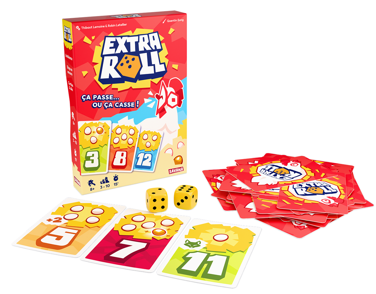 Extra Roll – boîte et matériel du jeu