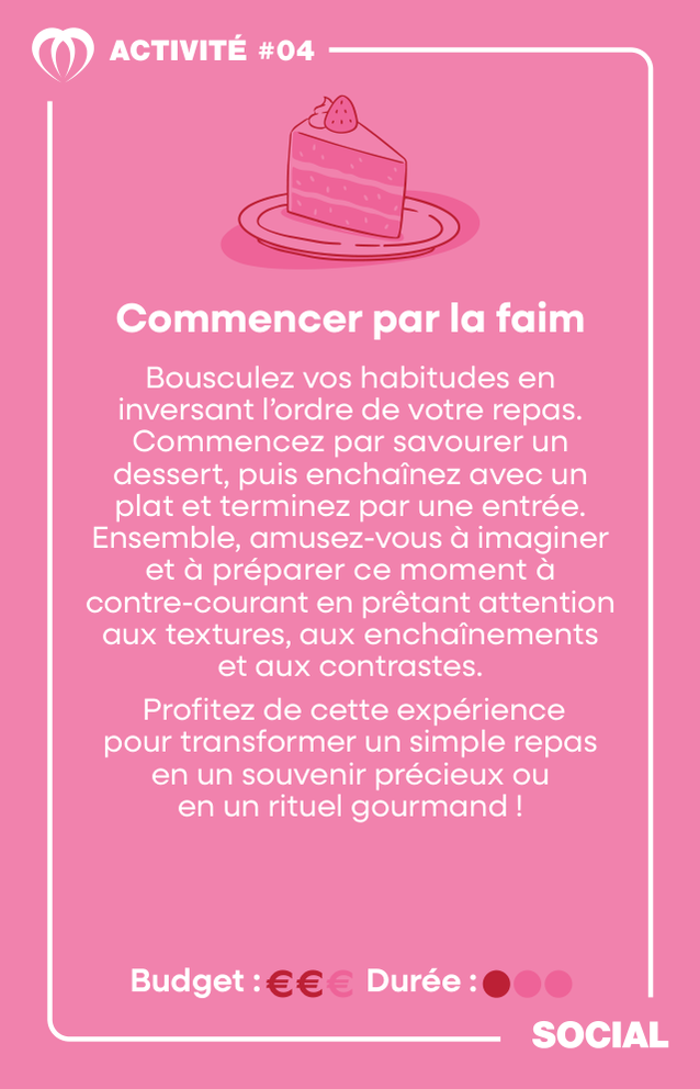 Carte SOCIAL COUPLES : activité #4